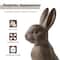 Glitzhome® 28" MGO Oversized Bronze Standing Rabbit Statue
